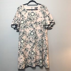 Luxology blush pink floral dress